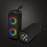 [Portable Wireless Speaker] 1pc Multifunctional Wireless Portable Speaker with LED Lights, USB-C Charging, 5W Stereo Sound, 7-Color Changing Lights, Compact Design for Home & Outdoor Use - Black