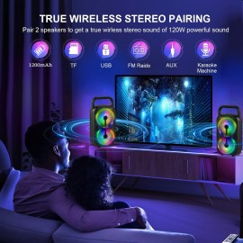 4500W Portable Wireless Speaker with Dual 3.5