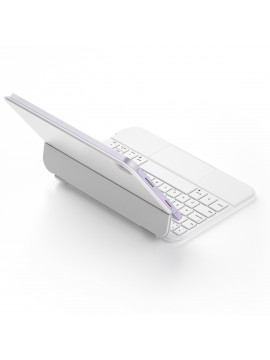 Only Tablet Case With Keyboard For Ipad, Magic Keyboard With Real-time Power Display, Multi-Touch Trackpad, Backlit Wireless Keyboard-US English-gray, White