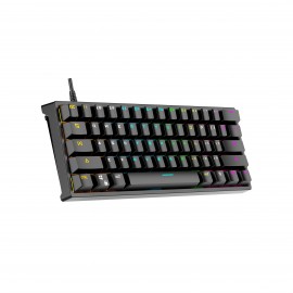 K101 61-Key Ergonomic Gaming Keyboard with Built-in Stand & Wrist Rest - -Powered Mechanical Switches, -Powered Portable Mechanical Keyboard with Ergonomic Design, -Powered Operation, Low Voltage (36V) for PC, Laptop, Gaming Setup - Compatible with /Mac ( Cable Included) - Compact & Portable with 61-Key Layout, Backlit Green Axis Real Mechanical Switches, Mechanical Gaming Keyboard, Ergonomic Keyboard And Mouse Wireless, Foldable Keyboard With Touchpad,
