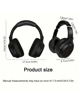 D-815Head-mounted wireless gaming headphones with large earmuffs, over-ear headphones, large battery, long battery life, heavy bass, HiFi heavy bass headphones with radio function, game music ears, foldable, adjustable, rotatable headphones, can answer calls, wireless  supports TF card playback, AUX cable, smart device, large speaker Type-C interface headphones can switch to music headphones, Wired Headphones, Headphones Noise Cancelling, Headphones Wired, Gaming Headset,