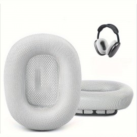 1Pair Earpads Cushions for Max Wireless Headphone, Ear Pads Replacement Sponge Cover with Knit-mesh Structure, Noise Isolation Foam, Headset Spare Accessories