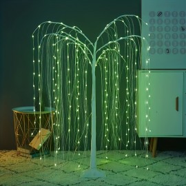 [1pc 120cm Willow Tree Lamp] 1pc USB 120cm willow tree lamp, home decoration lamp, Christmas and Thanksgiving party lighting landscape tree