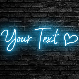 1pc Adjustable LED Neon Light - USB Powered Custom Text Acrylic Wall Decor, Heart Design, Button Control, Perfect for Weddings, Home, Parties, Anniversaries, Christmas, Thanksgiving, Valentine'S Day Celebrations, Neon Light Sign Personalised, Neon Sign Personalised, Bedroom Light/lamp, Table Lamp, Night Light, Room Decor, Lamp