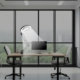 1pc, Foldable Magnifying Desk Lamp, USB Powered with Fixed Device, 3 Adjustable Reading Light Modes, Suitable for Close Range Reading Handicrafts Office Study Bedroom, Prefect for Father's Day Mother's Day Friends Christmas Birthday Gifts Battery Not