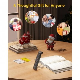 USB Rechargeable Extendable Book Light with 5-Level Brightness & 3-Color Night Light, Clip-On Bedside Reading Lamp with Sleep Timer (30/60/90 Mins) for Kindle, Tablets, Smartphones, Books - Ideal Gift for Night Readers