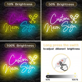 Customizable Neon Sign for Wine Glass, Personalized LED Light Wall Decor, USB Powered, Ideal for Birthday, Christmas, Valentine'S Day, Shop, Home, Wedding Decoration, No Battery Required