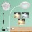 10X Magnifying Glass with Light & Clamp - Real Glass Magnifying Desk Lamp with Long Gooseneck, 5 Color Modes (, Green, Red, ), Hands-free For Crafts, Jewelry, Close Work - Usb-powered, Ideal For Indoor Use, Magnifying Glass For Crafts