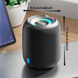 Portable Wireless 5.3 Subwoofer Speaker with Heavy Bass, RGB & 360° Sound - Wireless -C Lowrider/Party Speaker for, Outdoor, Car, PC Gaming - Long Battery Life, Control (No Charger Included)