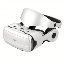 4K Virtual Reality Helmet for Smartphones - Ergonomic Design, Multifunctional Buttons, No Battery Needed, Blue HD Lenses, 6.5-Inch Screen, Wide Field of Vision, VR Headset for Hands-Free Us