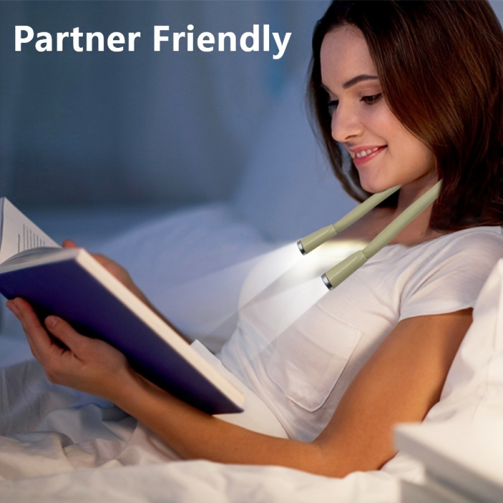 Upgraded Hands-Free LED Neck - 3-Color Adjustable Brightness, USB-Powered Cordless Gooseneck Lamp with ic Clip-On for E-Book Readers, Camping, Travel, Working - Portable Book for Kindle//Nook Devices, Desk Lamp, Desk Lamp Study, Study Lamp Portable, Desk Lamp For Classroom, Desk Lamp Flexible, Deskside Lamp, Classrooms Lamp, Desk Led Lamp, Desk Lamp Movable, Domable Desk Lamp, Desk Lamp For Calls, Reading Portable, Desk Lamp For Streaming, Horizontal Desk Lamp, Teacher