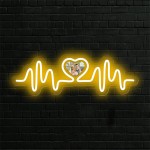 Personalized LED Neon Heart Photo Light - USB Powered, Customizable Wall Decor with Love Design, Perfect Gift for Couples, Weddings, Birthdays, Valentine's Day, Mother's Day, Home Decor